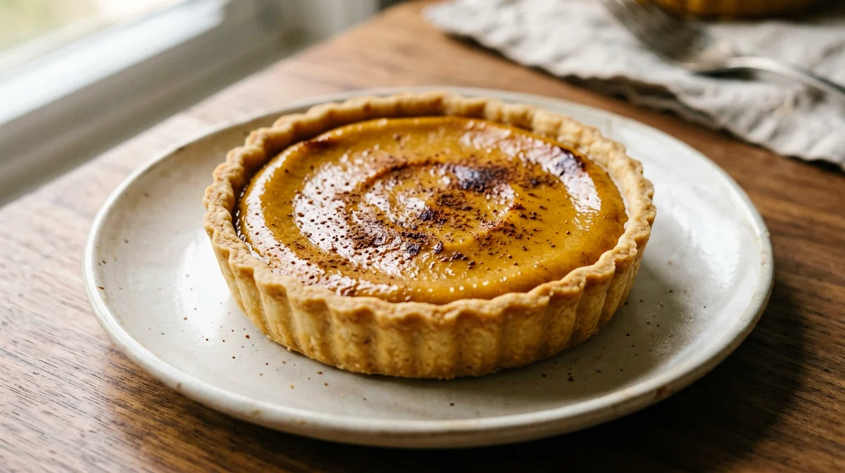 Pumpkin cinnamon tartlet
