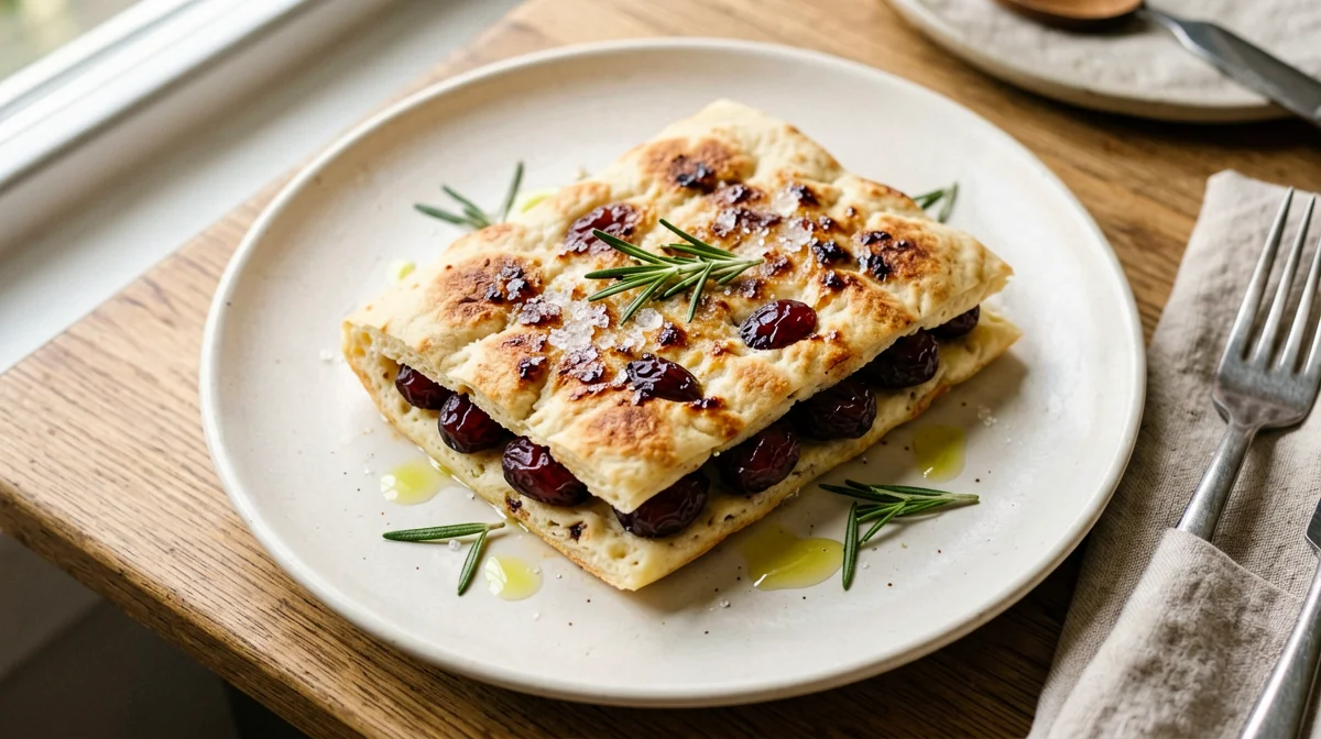 Tuscan grape schiacciata, single portion