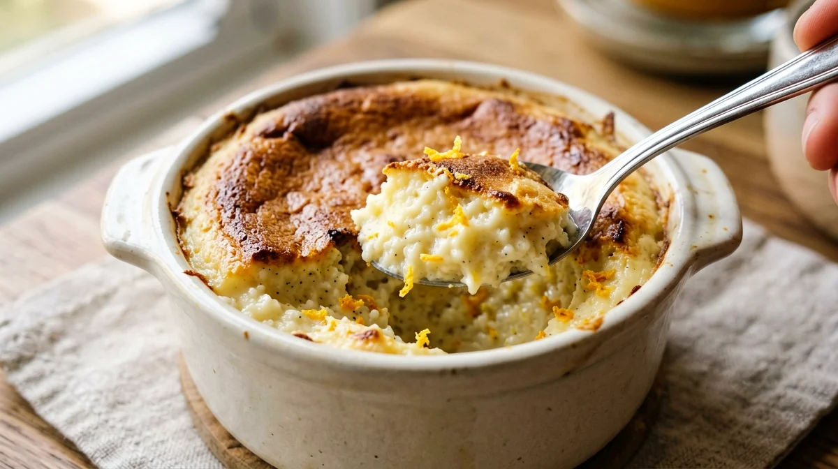 Light Neapolitan migliaccio in a cocotte