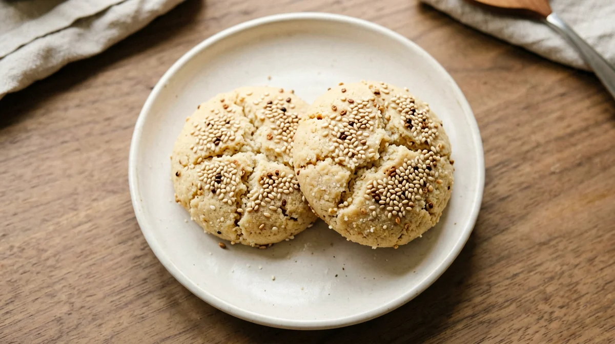 Biscotti vegani al tahina e sesamo senza glutine