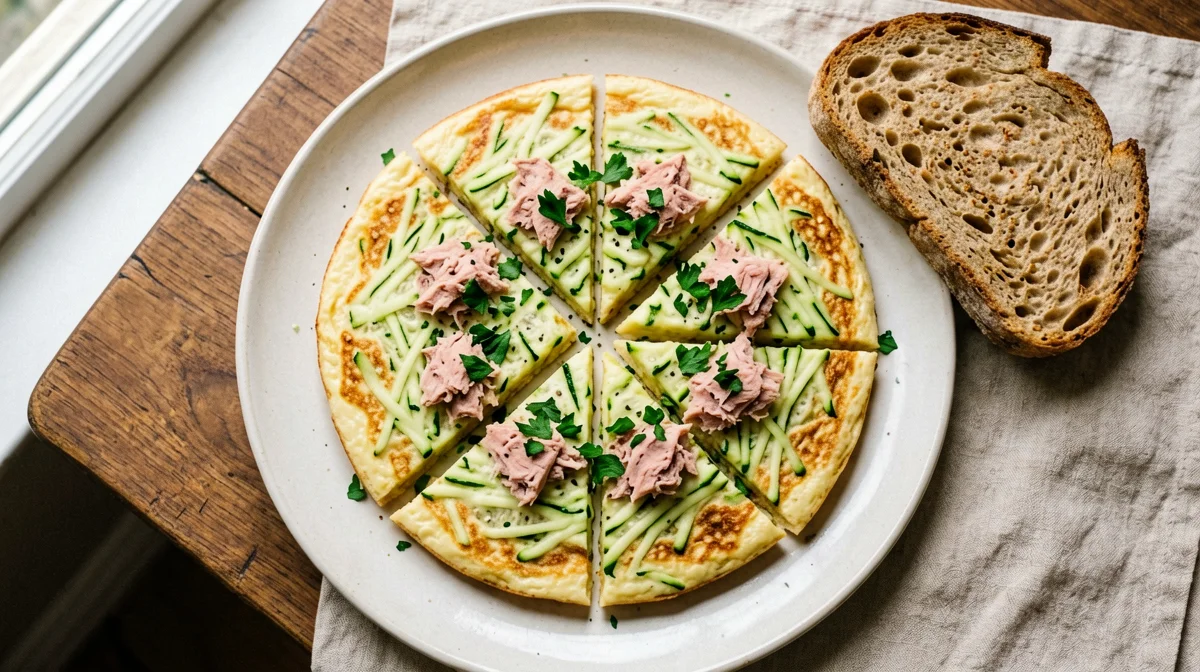 Frittatina di albumi con tonno e zucchine