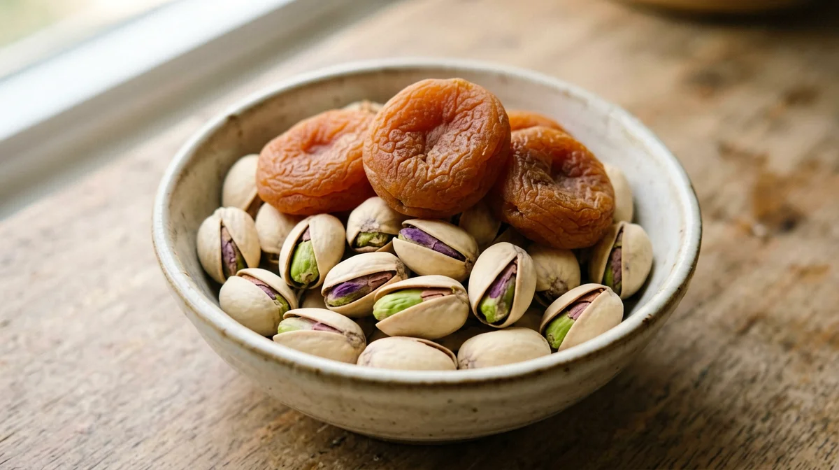 Pistacchi e albicocche secche