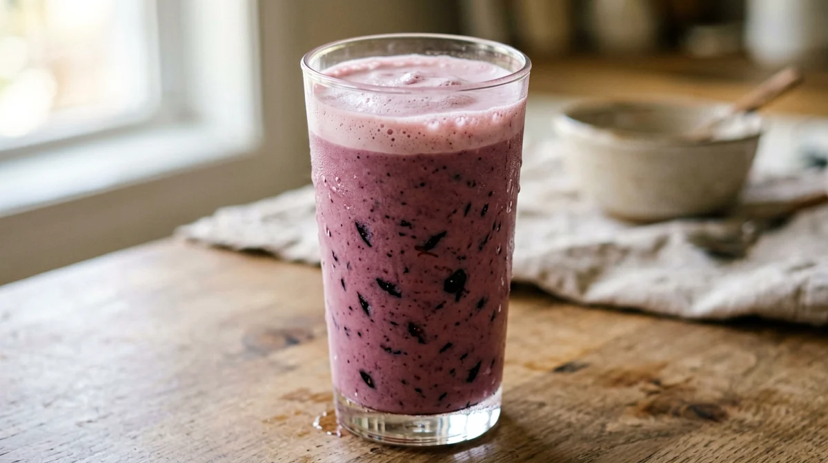 Cherry and Greek yogurt smoothie