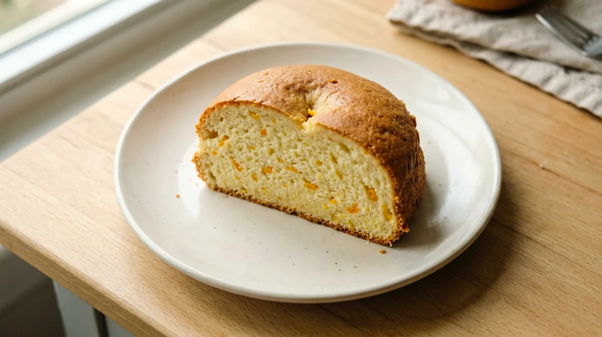 Fetta di ciambellone all'arancia