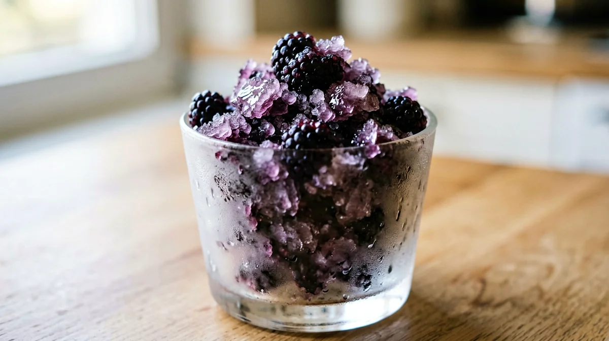 Granita di more e limone