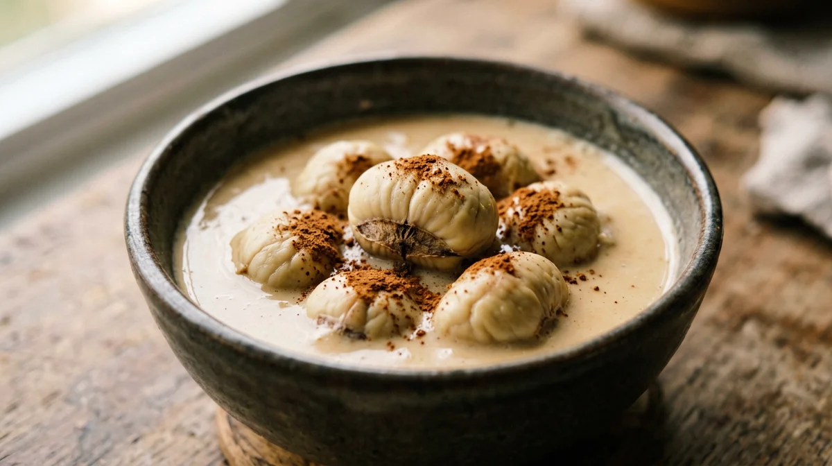 Castagne secche al latte con alloro