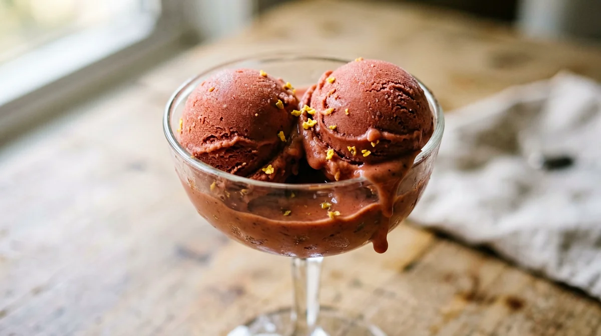 Blood orange sorbet