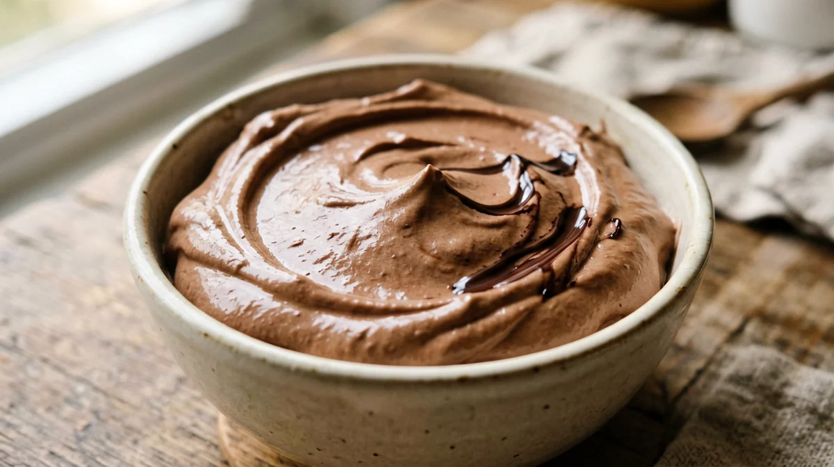 Budino di ricotta al cioccolato fondente