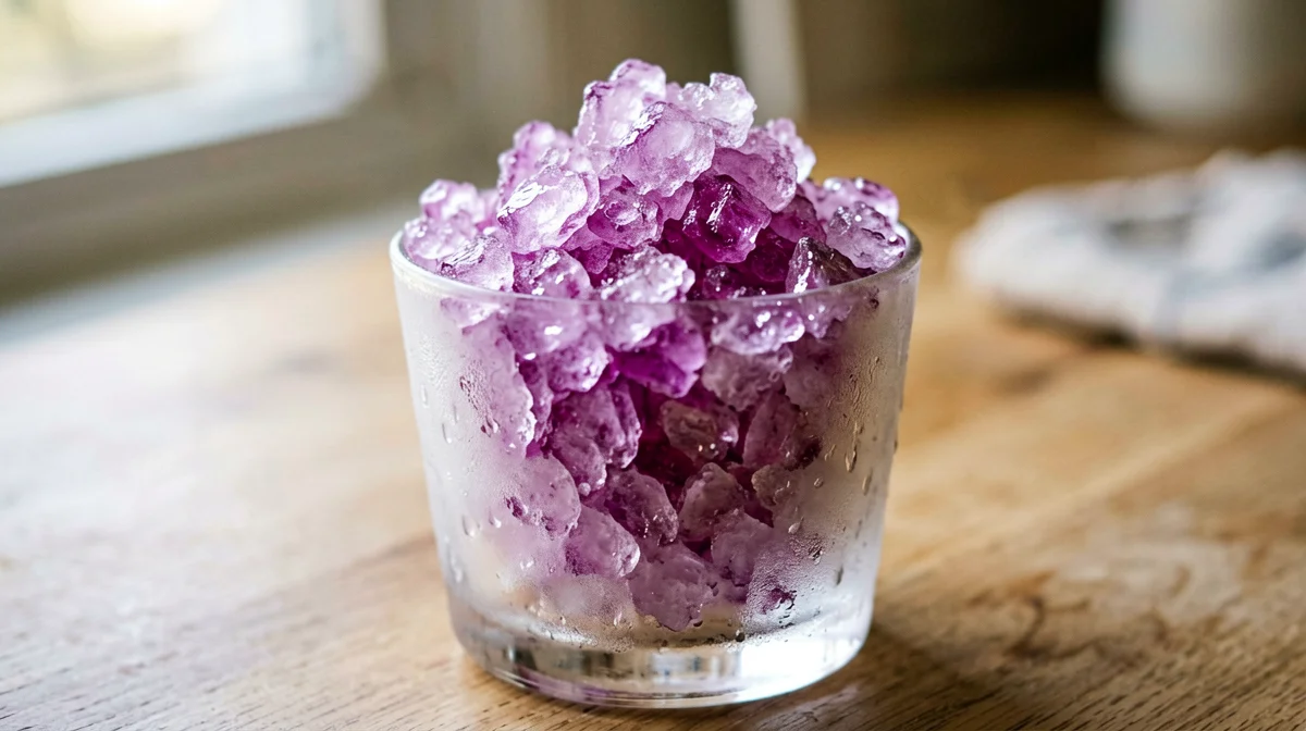 Prickly pear granita with lemon
