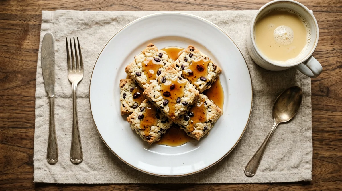 Fette biscottate con miele e latte caldo