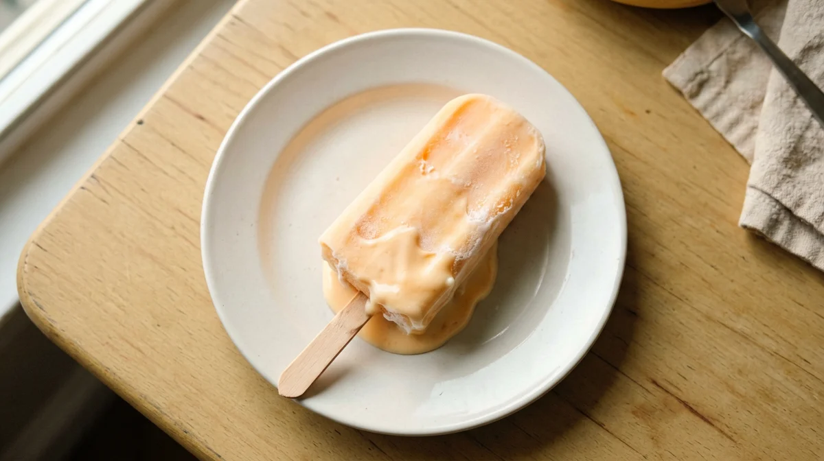 Ghiaccioli di yogurt di soia e albicocche