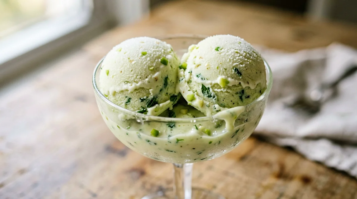 Sorbetto di mela verde e menta