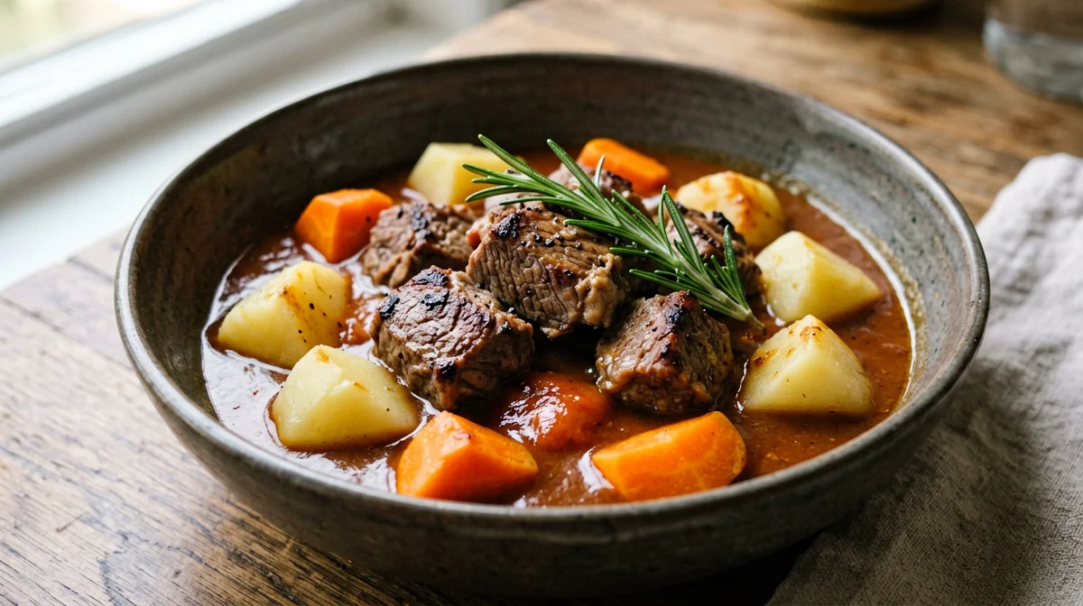Spezzatino di vitello con patate e carote