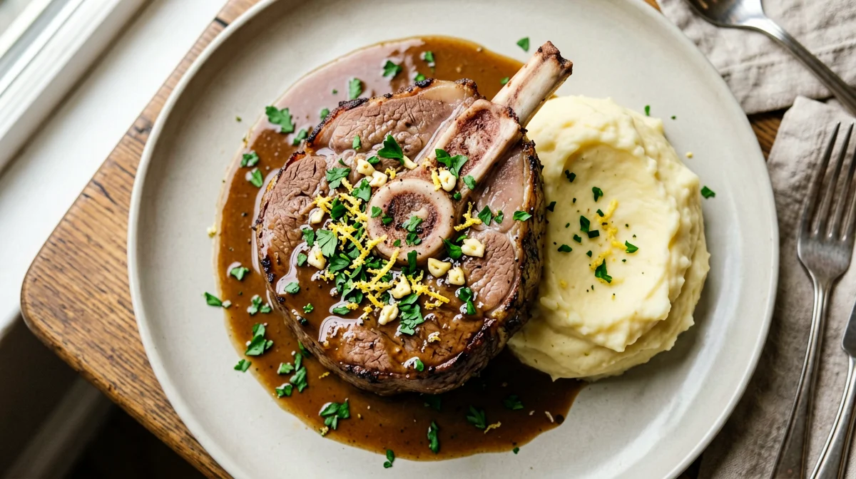 Ossobuco con gremolata e purè di patate