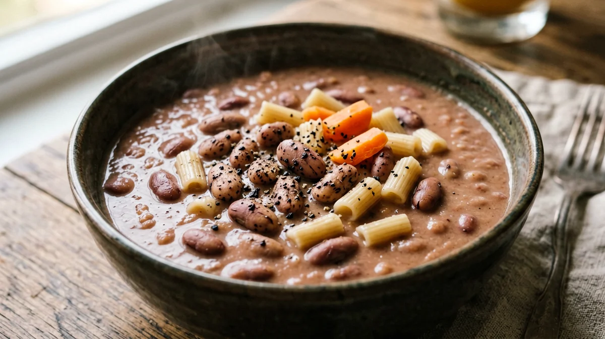 Pasta e fagioli borlotti alla veneta