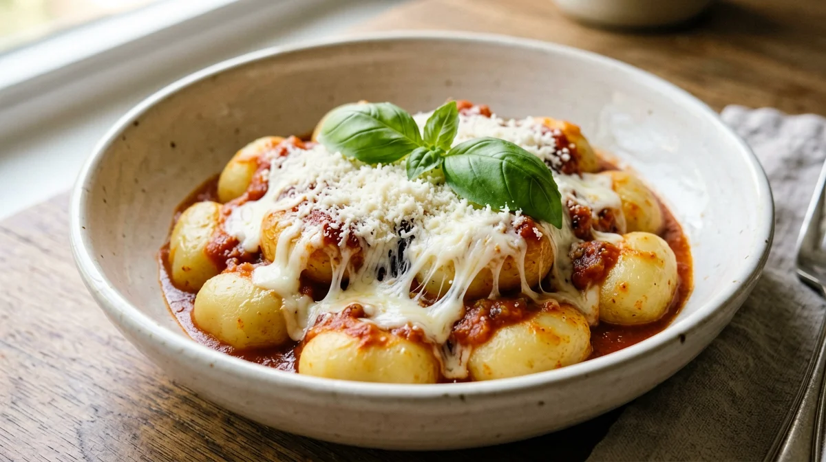 Gnocchi alla sorrentina in padella con mozzarella light