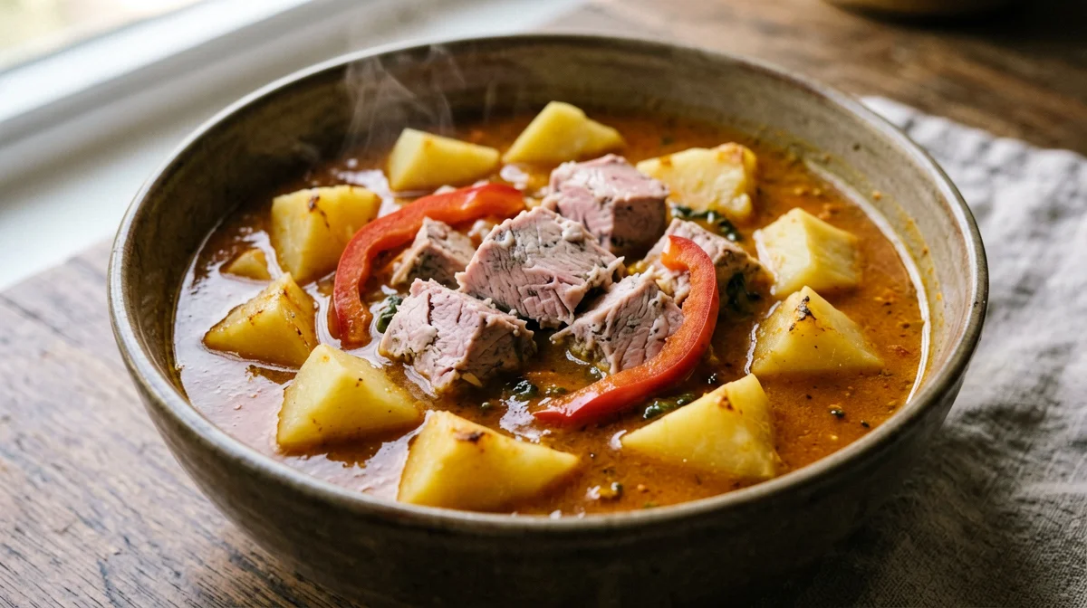 Light marmitako with tuna and potatoes