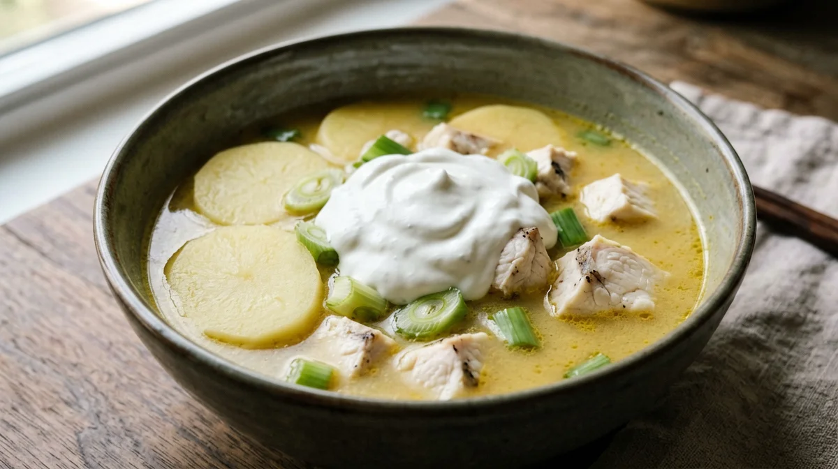 Light hake bourride with potatoes and yogurt aioli