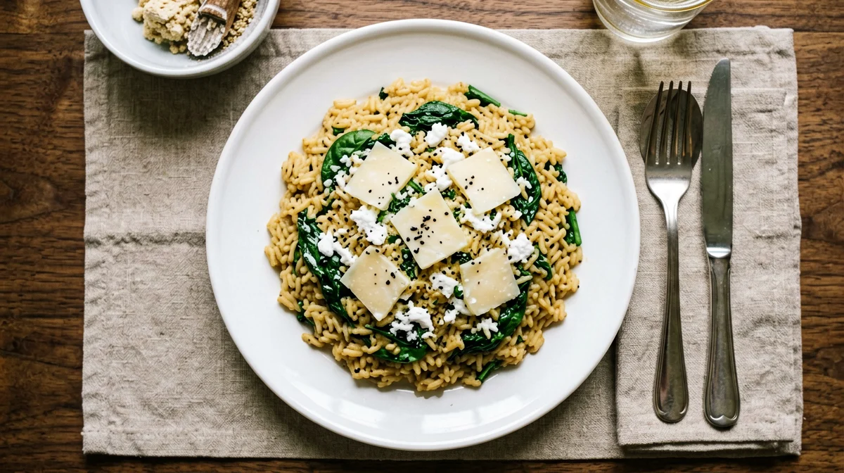 Sformato di riso e spinaci al Grana Padano