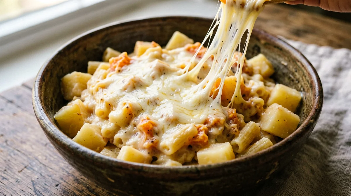 Pasta e patate con la provola