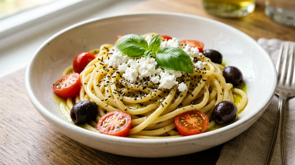 Apulian pasta alla crudaiola