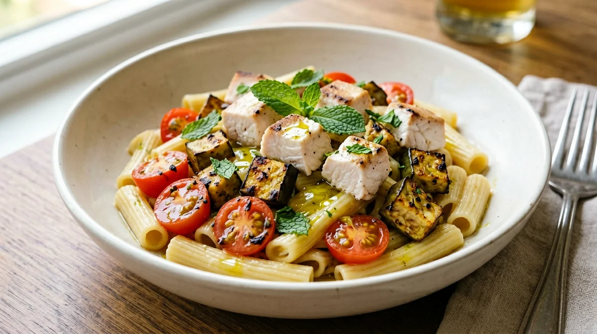 Maccheroni alla messinese con pesce spada