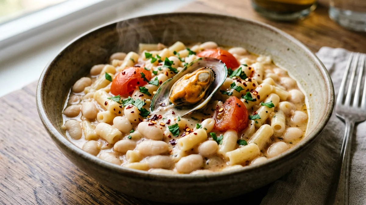 Pasta, fagioli e cozze alla napoletana