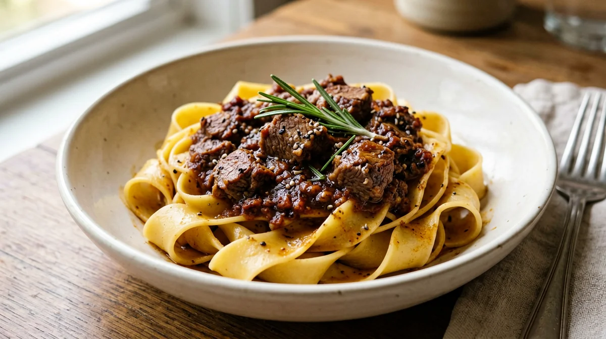 Pappardelle al ragù di cinghiale