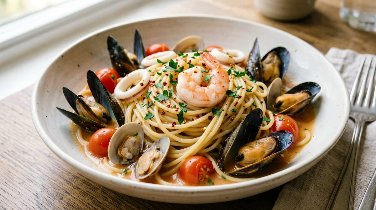 Seafood spaghetti allo scoglio