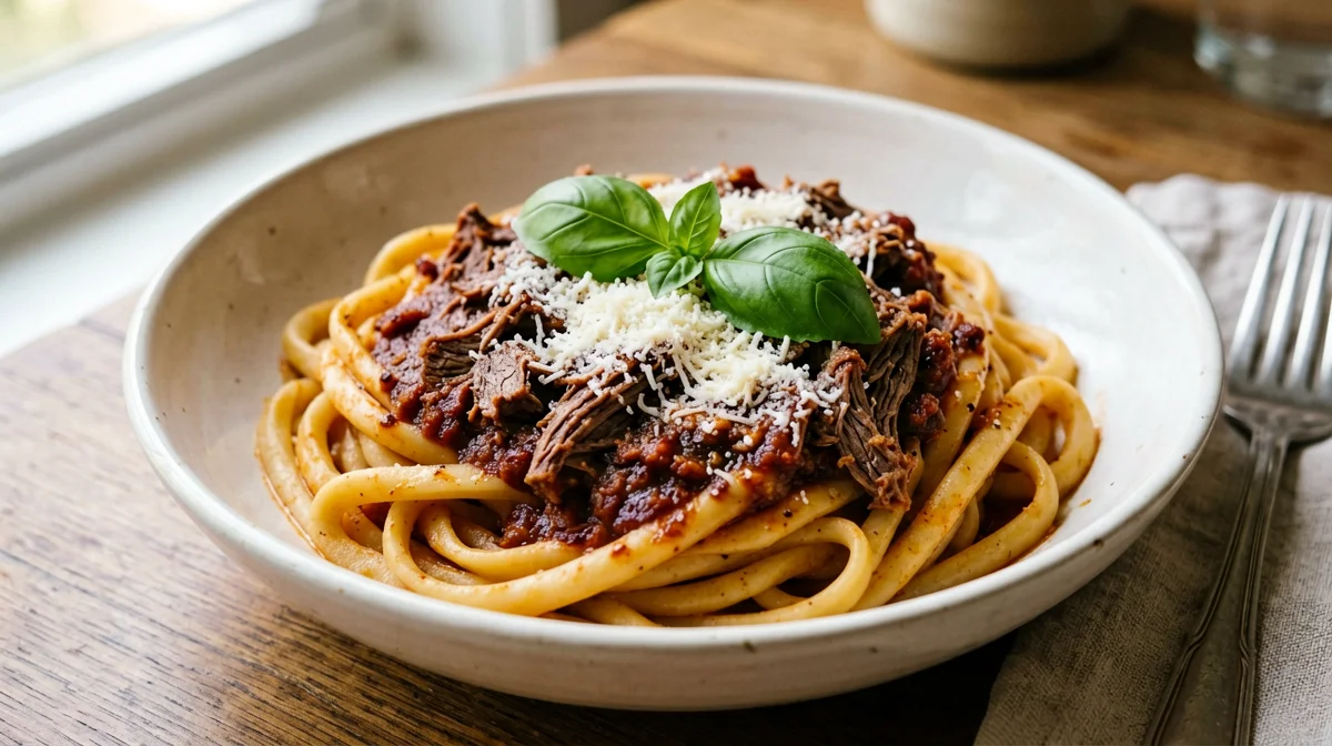 Ziti with Neapolitan ragù