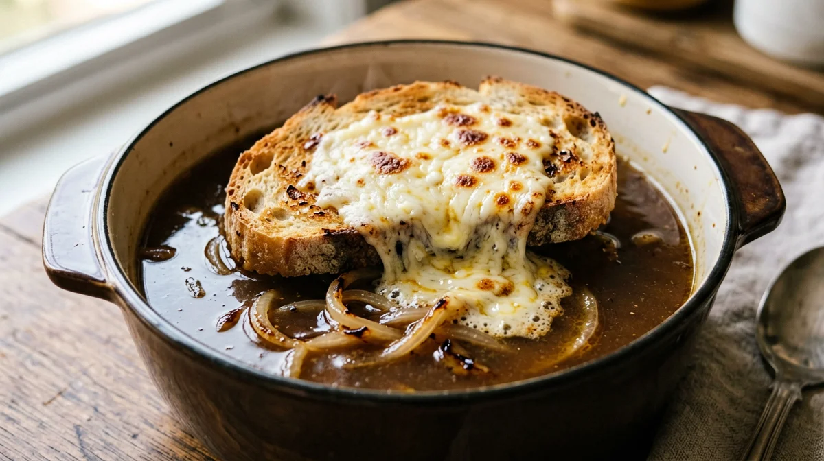 French onion soup gratinée