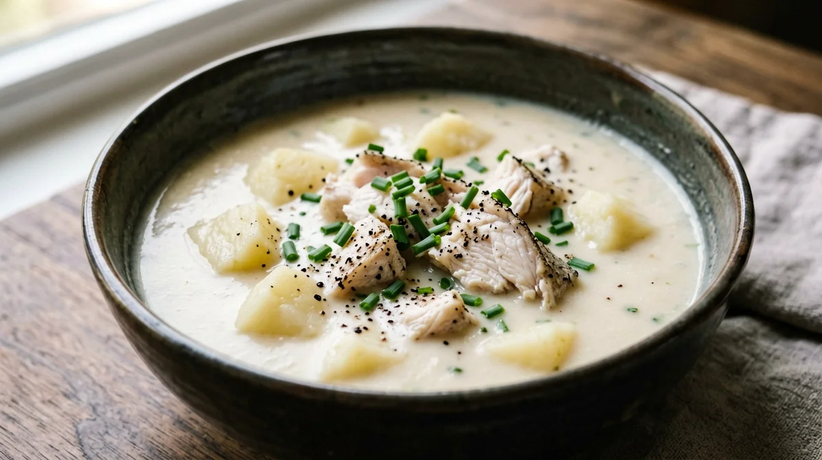 Scottish cullen skink with haddock and potatoes
