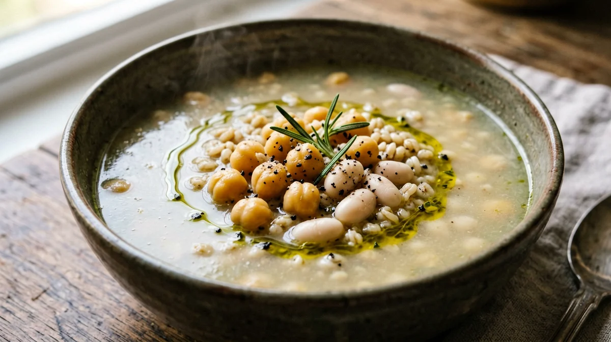 Mesciua spezzina di ceci, fagioli e farro