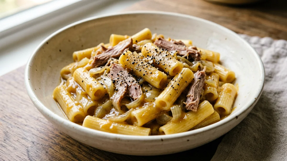 Ziti alla genovese con seitan