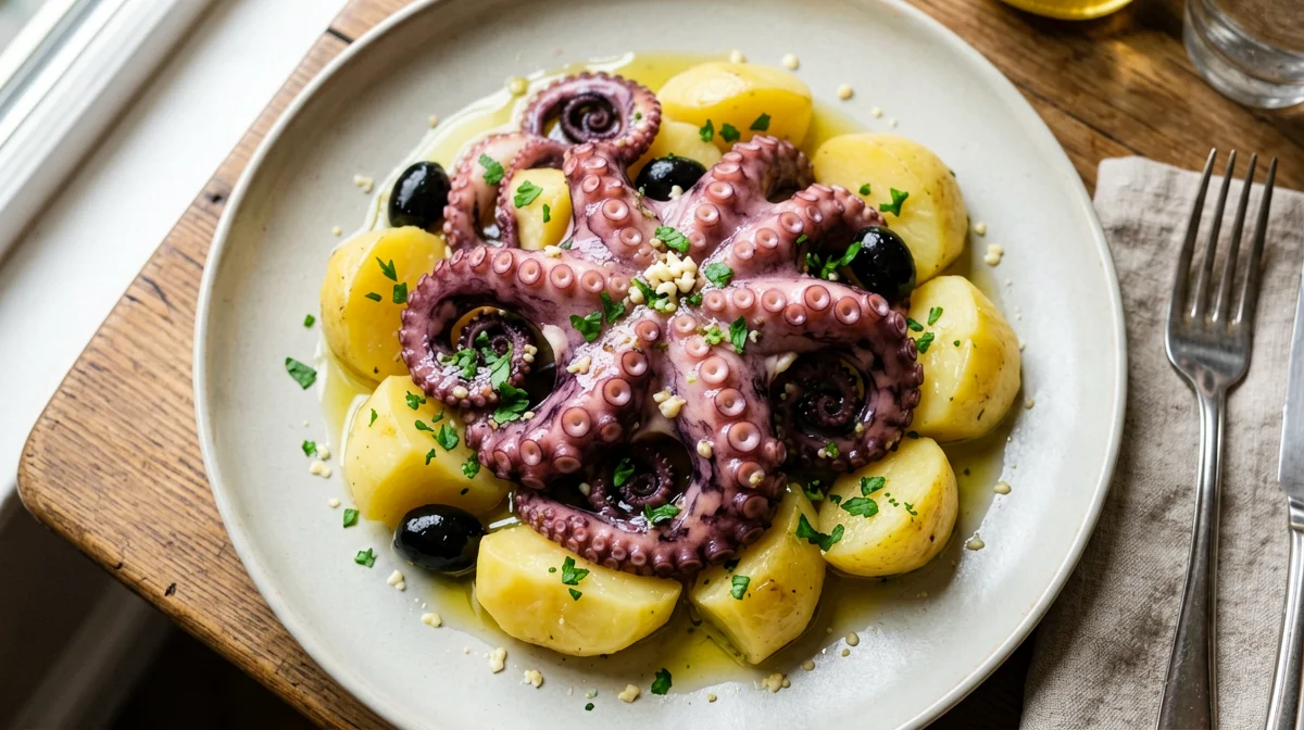 Ligurian-style octopus and potatoes