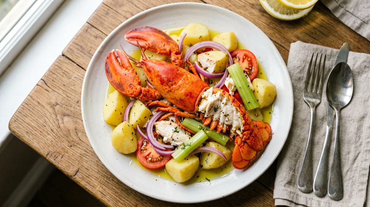 Catalan-style lobster with potatoes