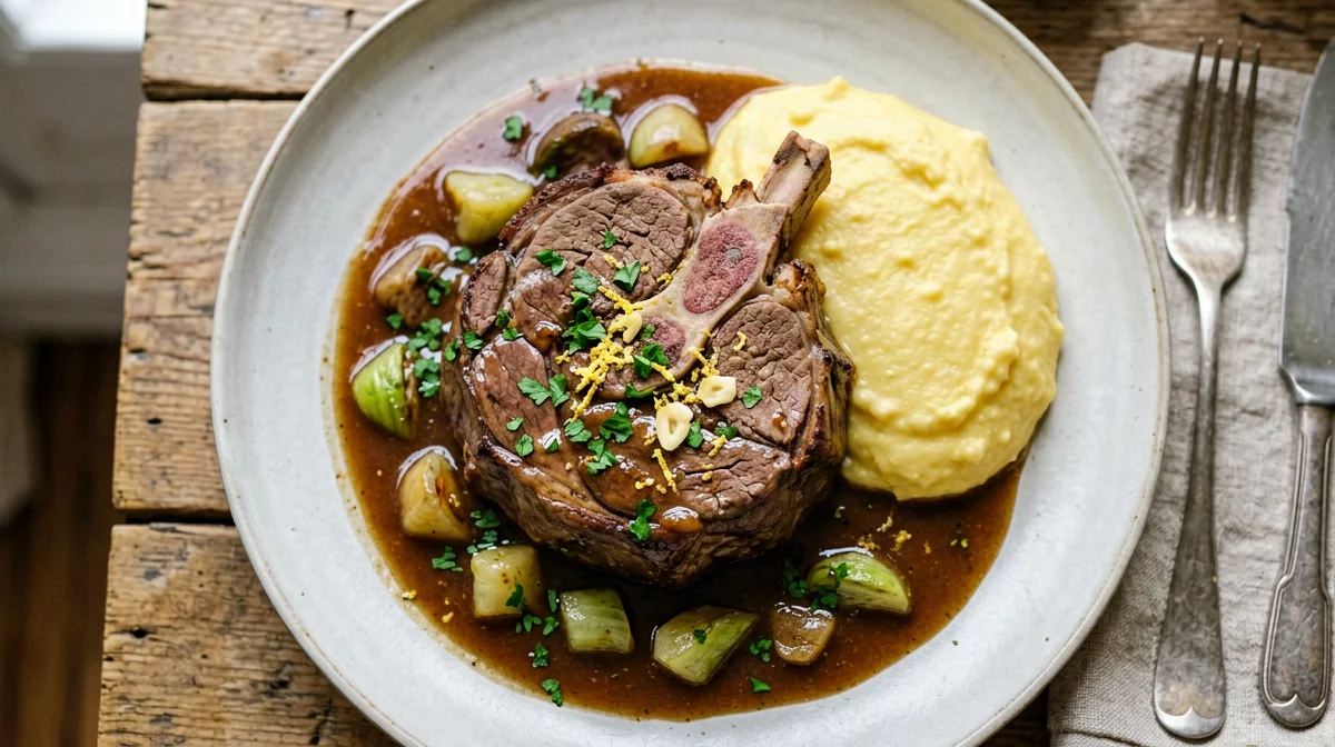 Ossobuco con gremolada e polenta