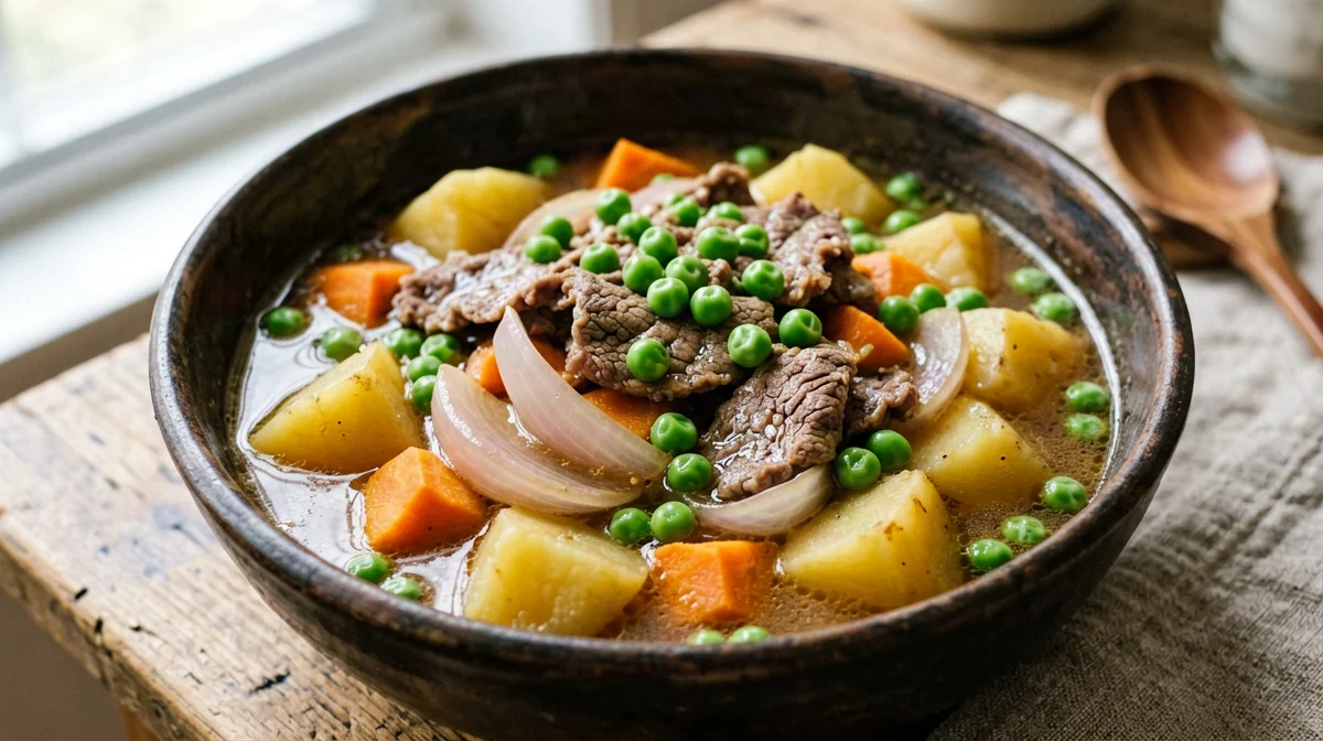 Nikujaga leggero di manzo e patate stufati