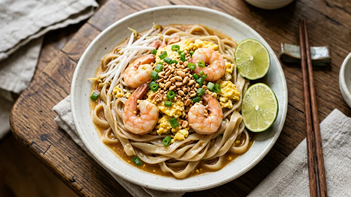 Gluten-free tamarind prawn pad thai