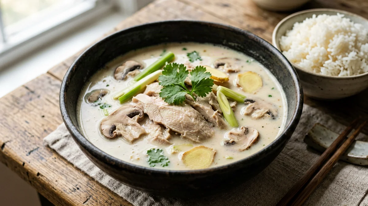 Tom kha gai di pollo al cocco e citronella