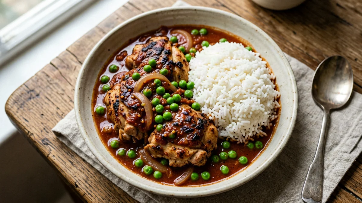 Ayam masak merah, pollo in salsa di pomodoro piccante
