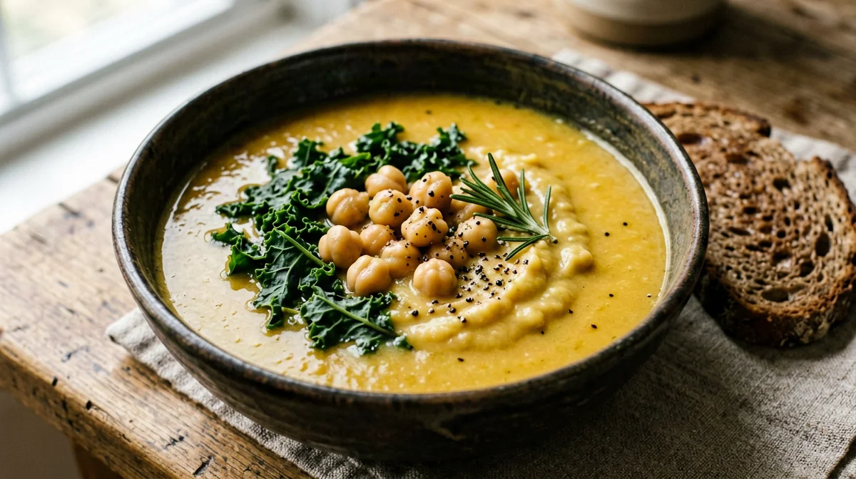 Revithia: chickpea soup with lemon and rosemary