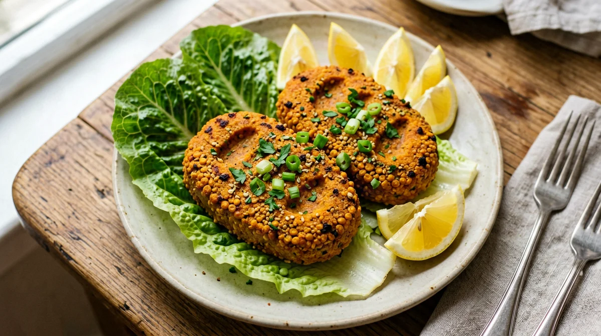 Mercimek köftesi: red lentil and bulgur patties