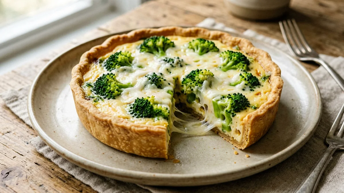 Quiche di broccoli e provola affumicata