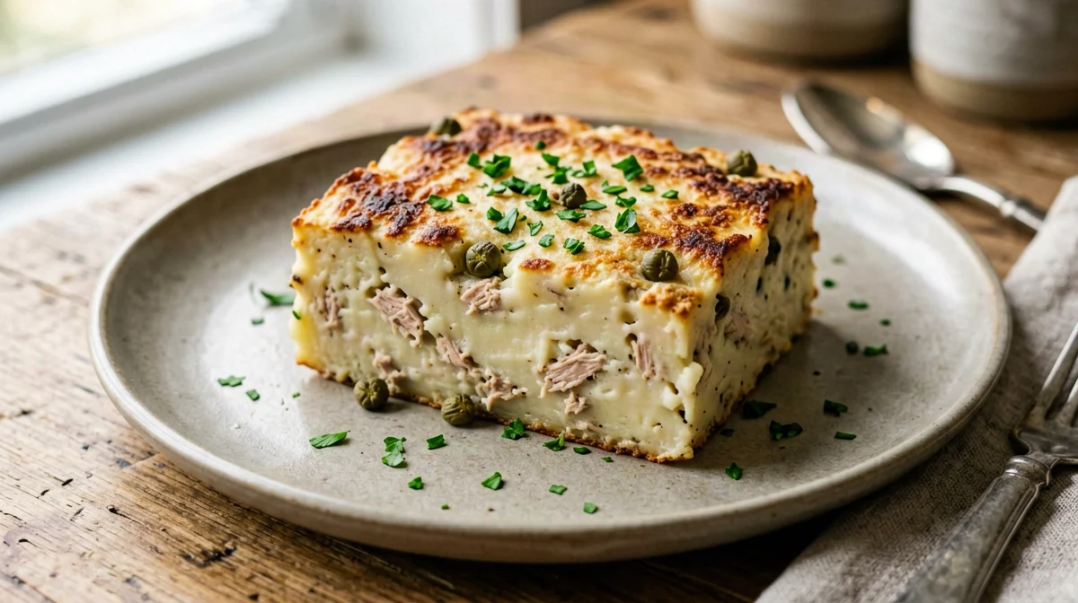 Sformato di tonno, patate e capperi