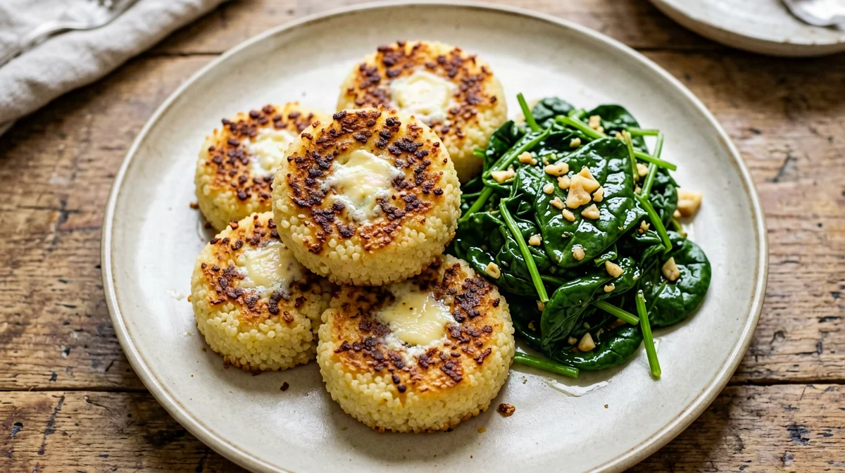 Gnocchi alla romana al forno con spinaci