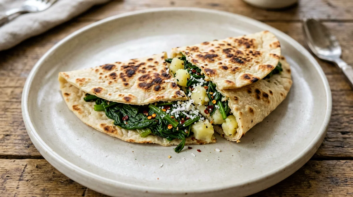 Cassone romagnolo con bietole e patate