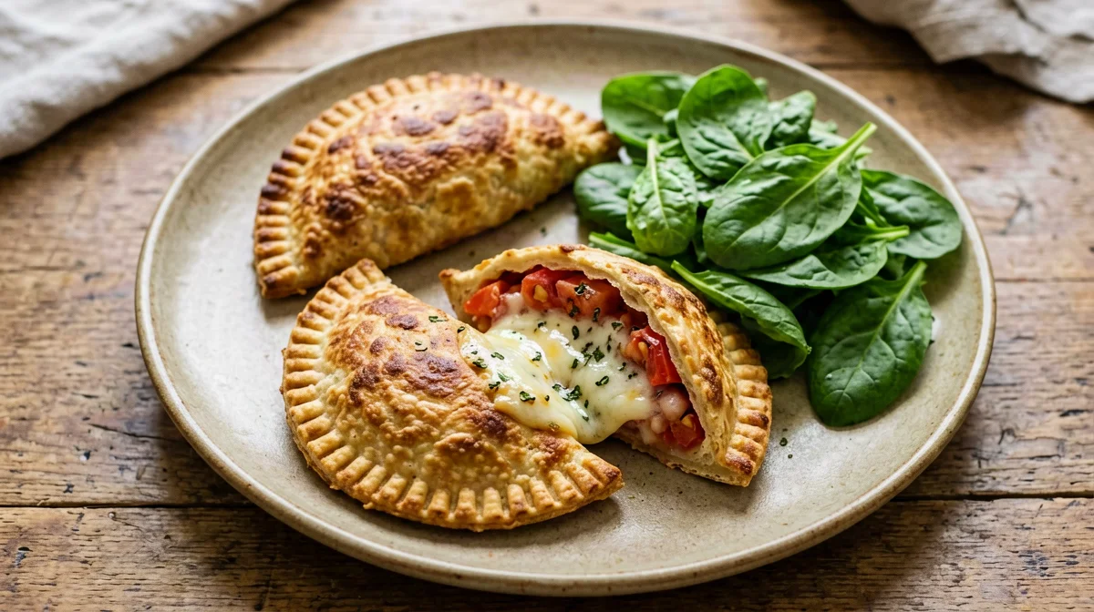 Panzerotti al forno con pomodoro e mozzarella