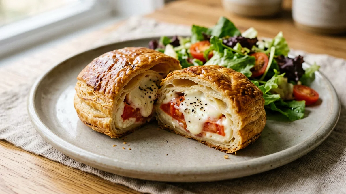 Rustico leccese light con pomodoro e mozzarella