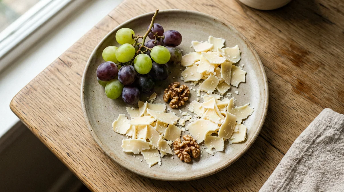 Uva e noci con pecorino